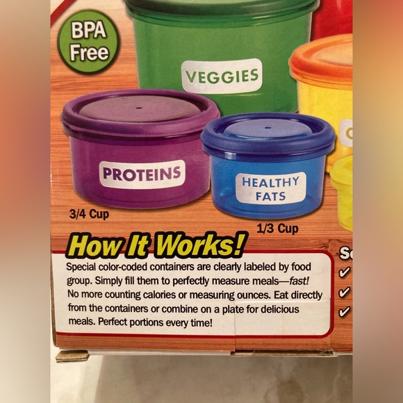 PERFECT PORTIONS 14 pc Portion Control Containers Meal Plan & Recipe Guide - Picture 6 of 8